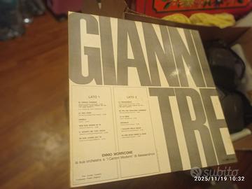 Gianni Morandi Tre con foto autografata