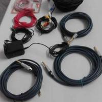 Diversi cavi audio, Jack, Midi, fibra ottica,