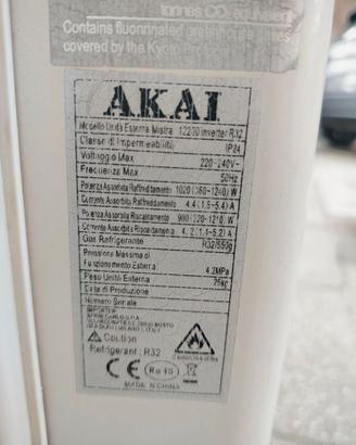 Condizionatore climatizzatore AKAI 12000btu