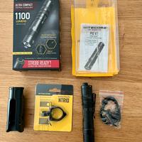 torcia nitecore p10 v2 1100 lumens e anello ntr10