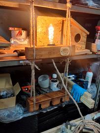 mensola con illuminazione 