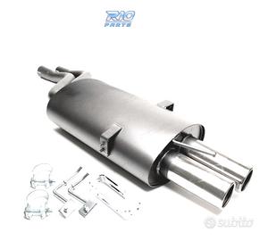 SILENZIATORE DI SCARICO BMW E46 98-07 ACCIAIO