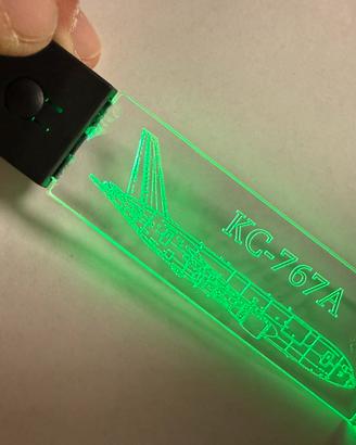 Portachiavi LED-RGB personalizzabile incjso