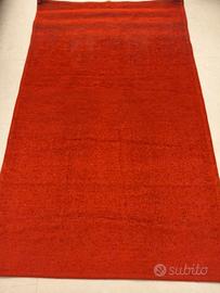 tappeto rosso in cotone 