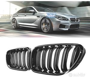 GRIGLIE BMW SERIE 6 F06 F12 F13 LOOK M6 NERO LUCID