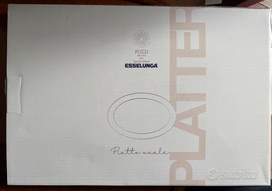 Piatto Ovale Liberty by Pozzi Milano 1876  ✨ NUOVO