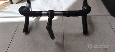 manubrio bicicletta da corsa bianchi