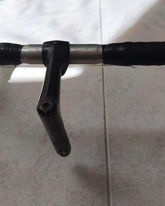 manubrio bicicletta da corsa bianchi