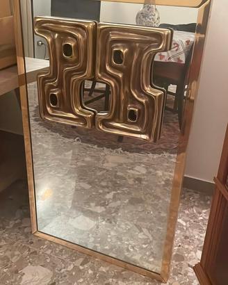 Specchio in ottone Frigerio-Design elegante