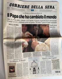 “MORTE GIOVANNI PAOLO II” - CORRIERE DELLA SERA
