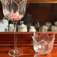 Portacandele in vetro