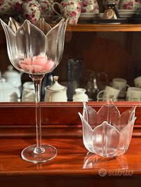 Portacandele in vetro