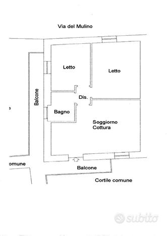 Brugherio trilocale in casa di corte mq 70