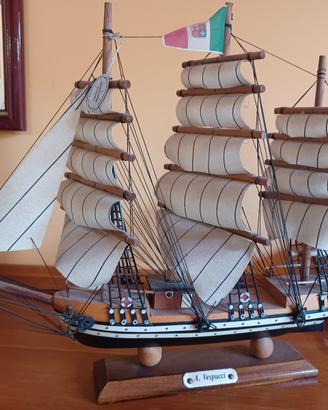 Modellino Veliero Amerigo Vespucci in Legno