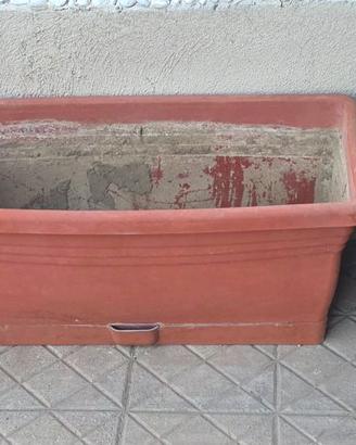 6 fioriere in plastica