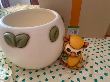 cachepot con gufo Lucky thun 