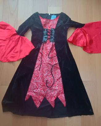 Carnevale bambina vestito piratessa 116 cm