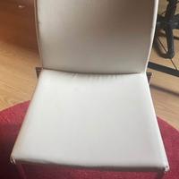 Sedie in ecopelle bianca