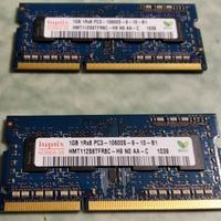 RAM: 2 banchi da 1 GB PC3, 5 l'uno, NON spedisco