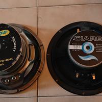 Subwoofer in coppia. compreso sub box Ciare in mdf