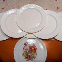 Set di sei piatti piani grandi + pizza