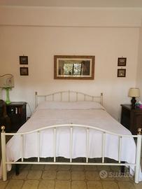 Letto Matrimoniale in Ferro Bianco