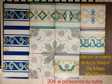De maio/Antico Vietri,piastrelle decori a mano