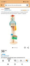 Set pulizia gioco simbolico 