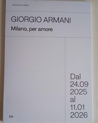 Raccoglitore nuovo della mostra di Armani 