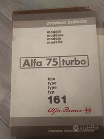 alfa 75 turbo Product bulletin 