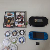 Psp 3004 vibrant blue completa.giochi