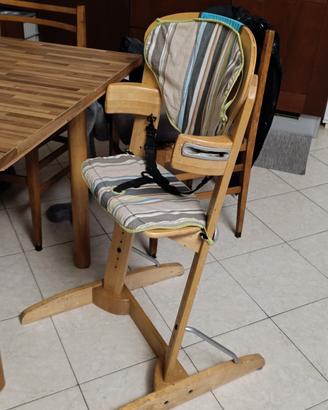 seggiolone tavolo legno
