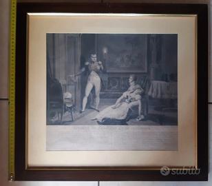 Stampa bianco e nero tema Napoleone