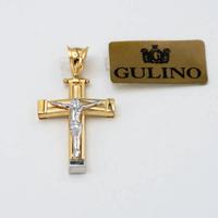 Ciondolo in oro giallo e bianco 18 kt bbu.7
