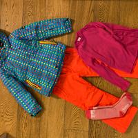 Completo sci bimba 6/7 anni