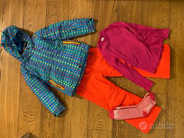 Completo sci bimba 6/7 anni