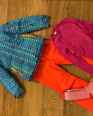 Completo sci bimba 6/7 anni