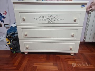 Cassettiera per cameretta 