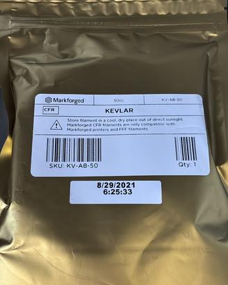 Markforged Kevlar CFF 50 cc - nuova