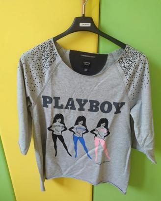 Felpa grigia Playboy 