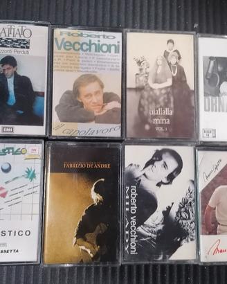 musicassette Vecchioni De André 