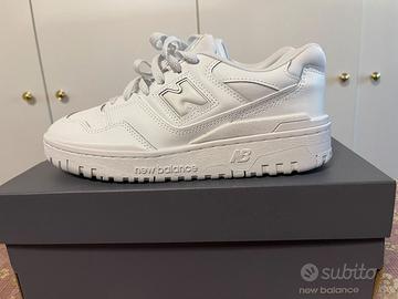 Scarpe sneakers new balance mod. 550 triple white