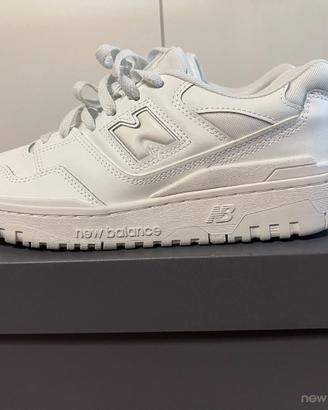 Scarpe sneakers new balance mod. 550 triple white