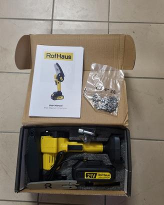 Mini Motosega a batteria 21v NUOVA 2 catene