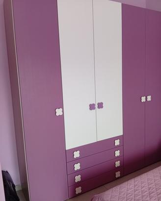 cameretta mondo convenienza bianca e viola