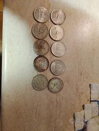 21 monete 500 lire argento