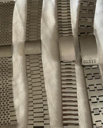 Cinturini vintage vero acciaio orologi uomo 18-20