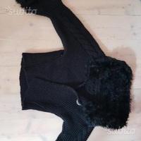 Maglia in lana con pelliccia