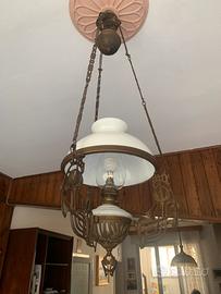 LAMPADARIO d’epoca a olio