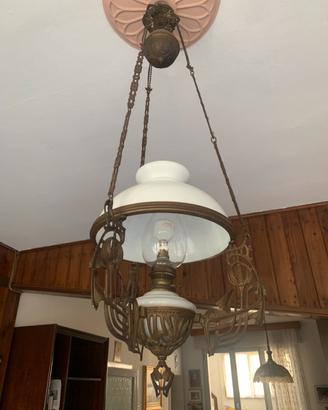 LAMPADARIO d’epoca a olio